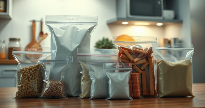 Zip lock tamanhos ideais para organizar sua cozinha e otimizar o armazenamento